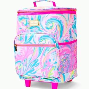 Lilly Pulitzer rolling cooler tote
